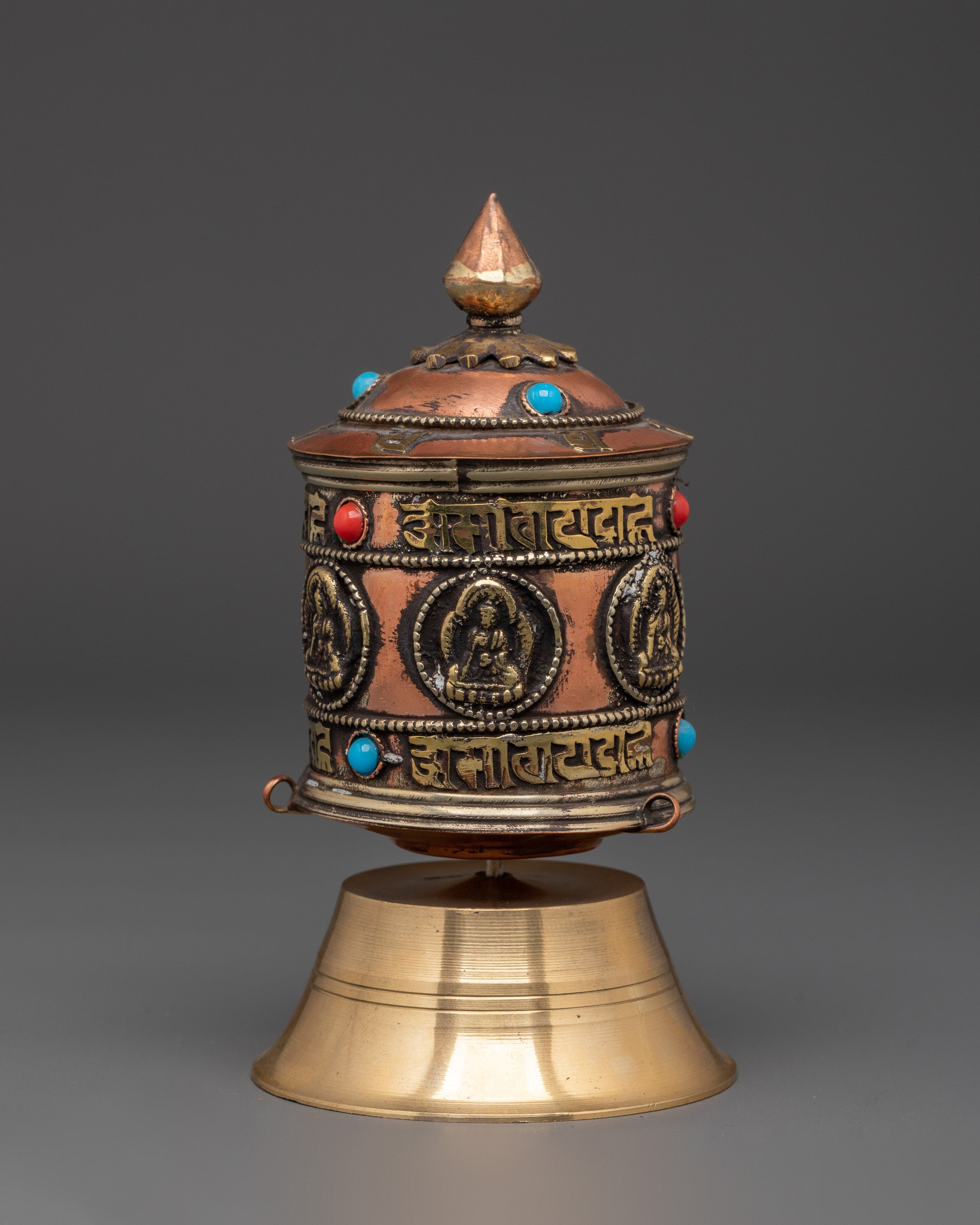 Handmade Tibetan Mantra Prayer Wheel