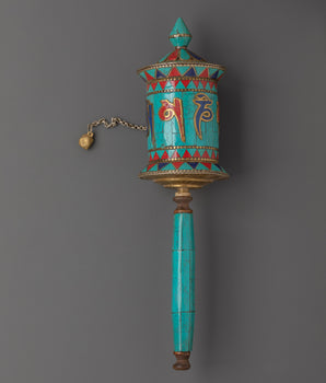 Handcrafted Tibetan Handheld Prayer Wheel 