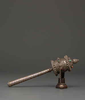 Tibetan Prayer Wheel 92.5% Silver