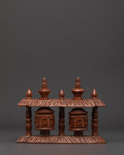 Tibetan Wooden Prayer Wheel