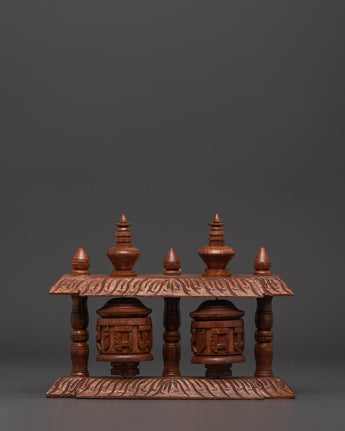 Tibetan Wooden Prayer Wheel