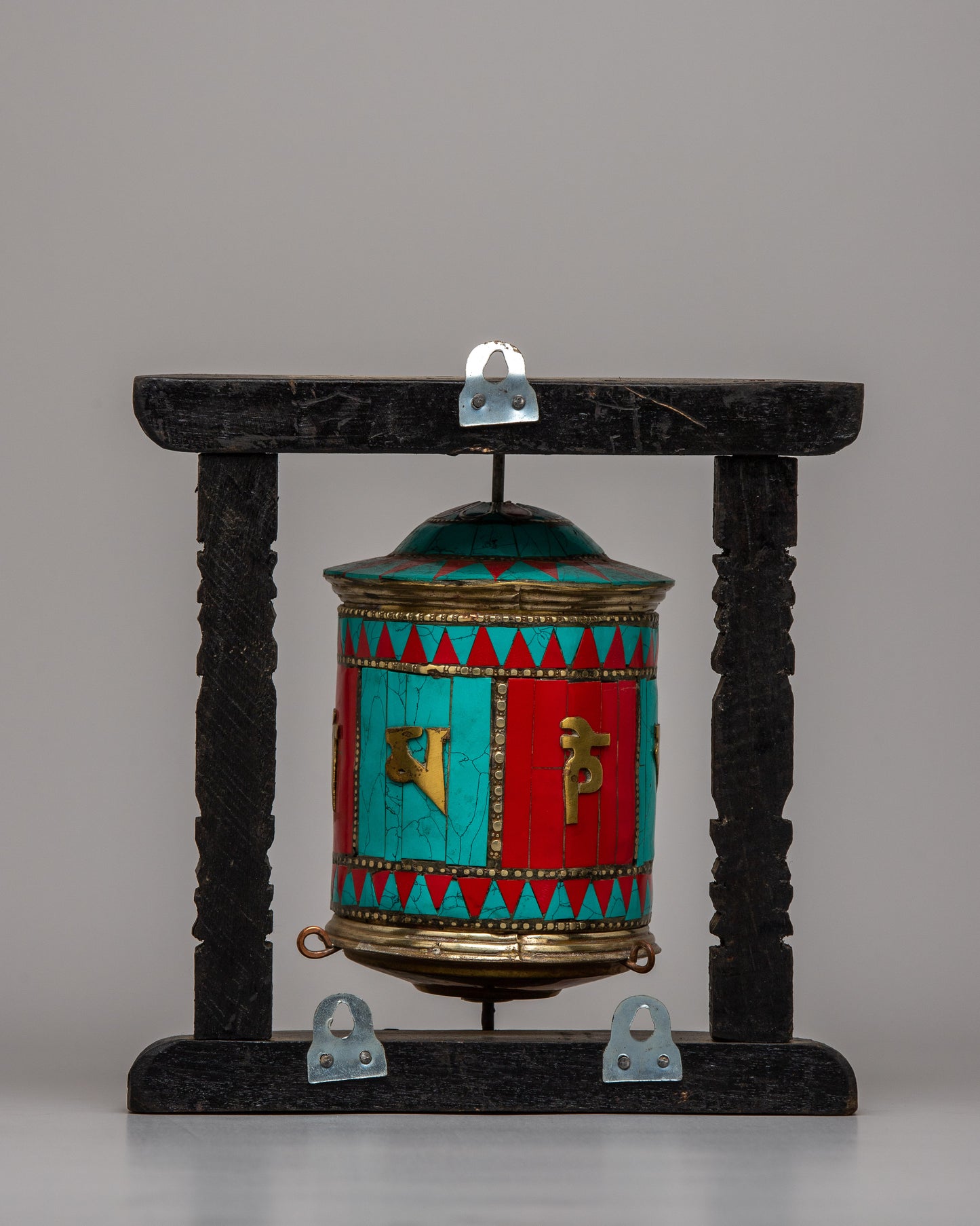 Prayer Wheel Buddhist Ritual Item | Spinning the Wheels of Spiritual Devotion and Blessings