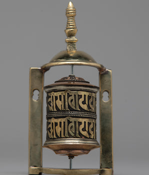 Brass Frame Prayer Wheel