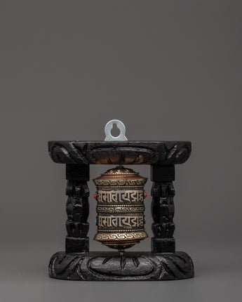 Mini Brass & Copper Tibetan Prayer Wheel