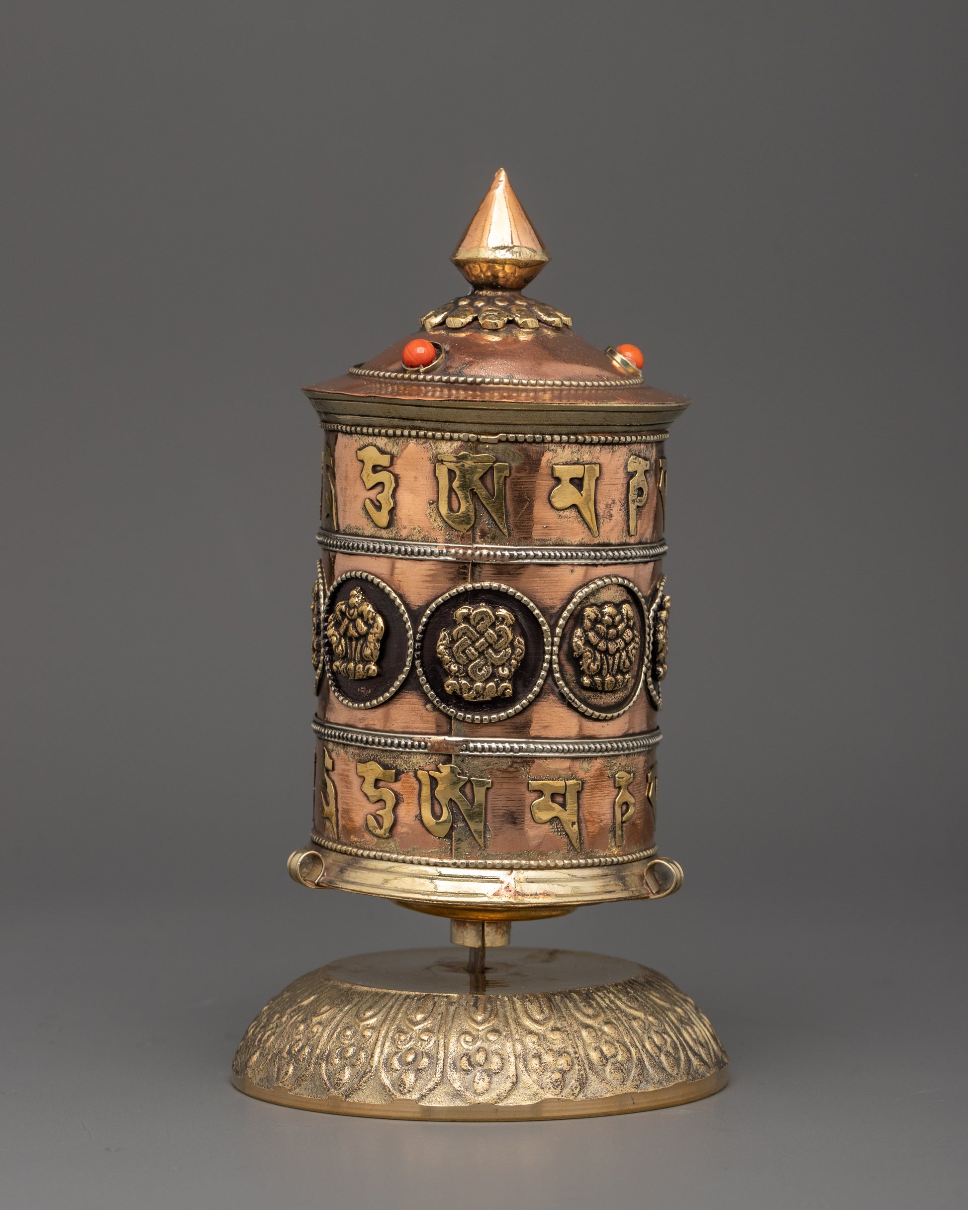 Traditional Tibetan Mantra Prayer Wheel