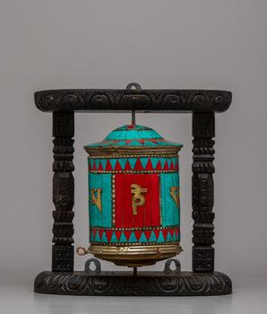 Prayer Wheel Buddhist Ritual Item