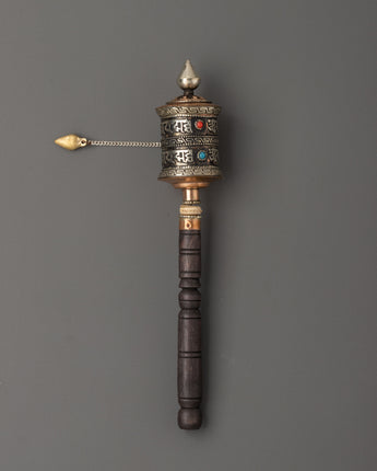 Handheld Tibetan Prayer Wheel