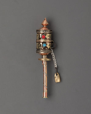 Sacred Mantra Engraved Prayer Wheel