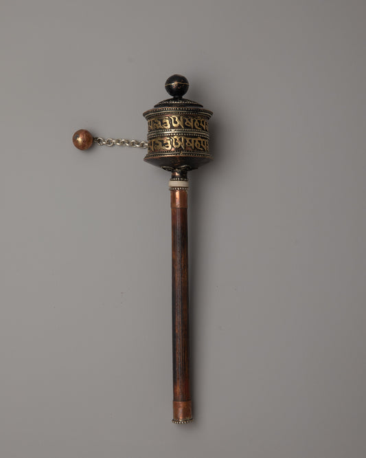 Buddhist Hand Prayer Wheel