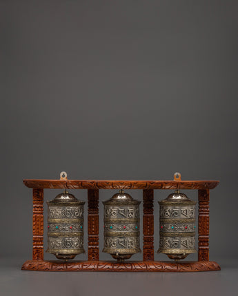 Handcrafted Sacred Copper Tibetan Prayer Wheel