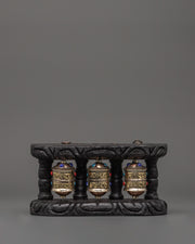 Traditional Buddhist Mantra Wheel Set