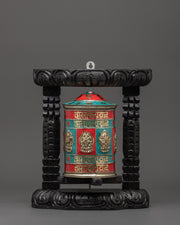 Prayer Wheel with Turquoise
