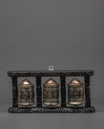 triple-mantra-prayer-wheel