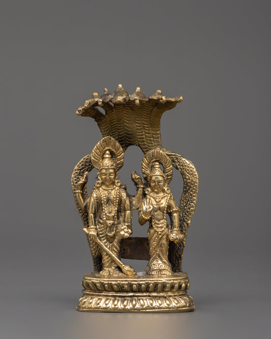 Brass Krishna and Radha