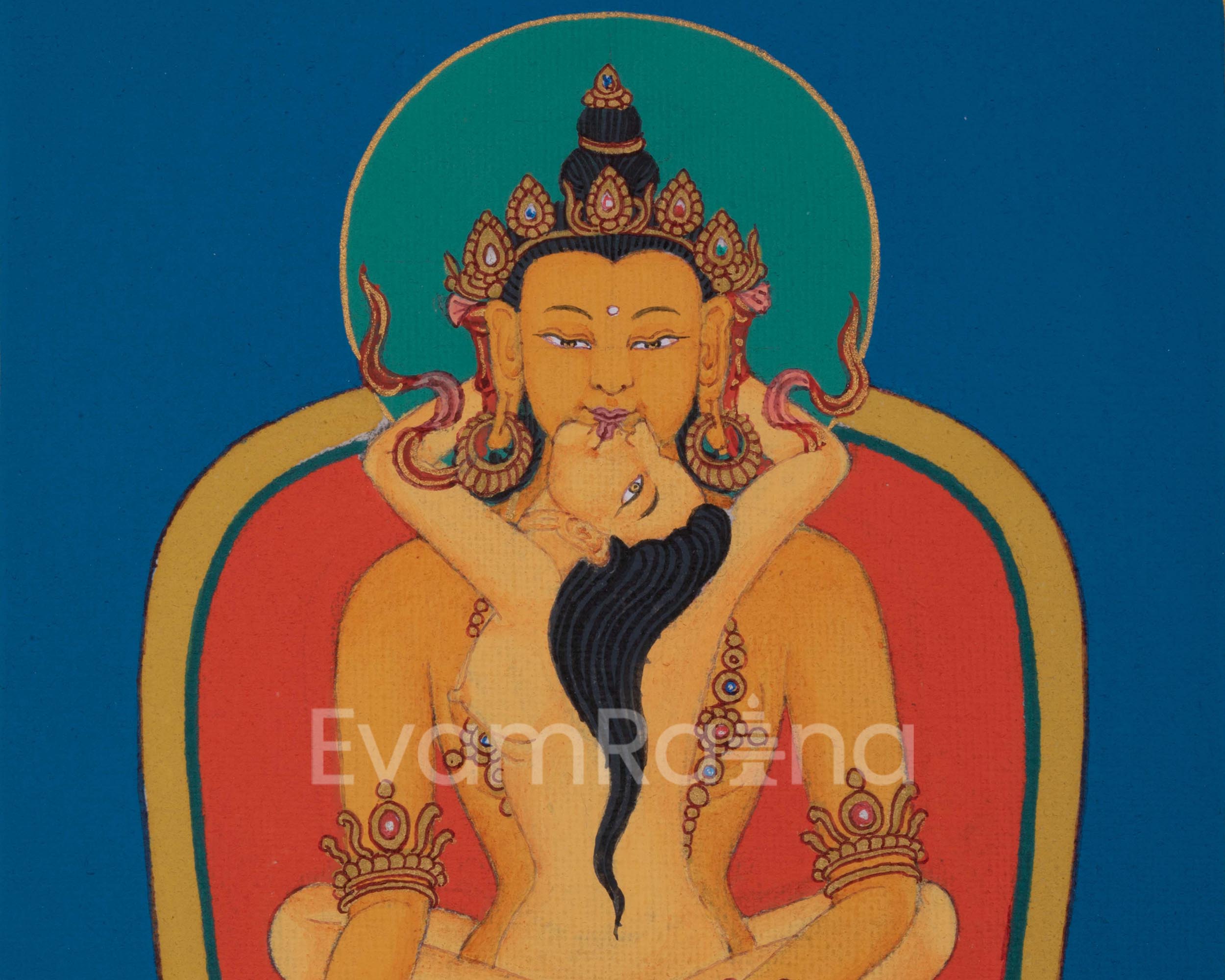 Infinite Abundance with Ratna Sambhava Buddha Print |  A Spiritual Masterpiece|  Enhance Your Spiritual Journey