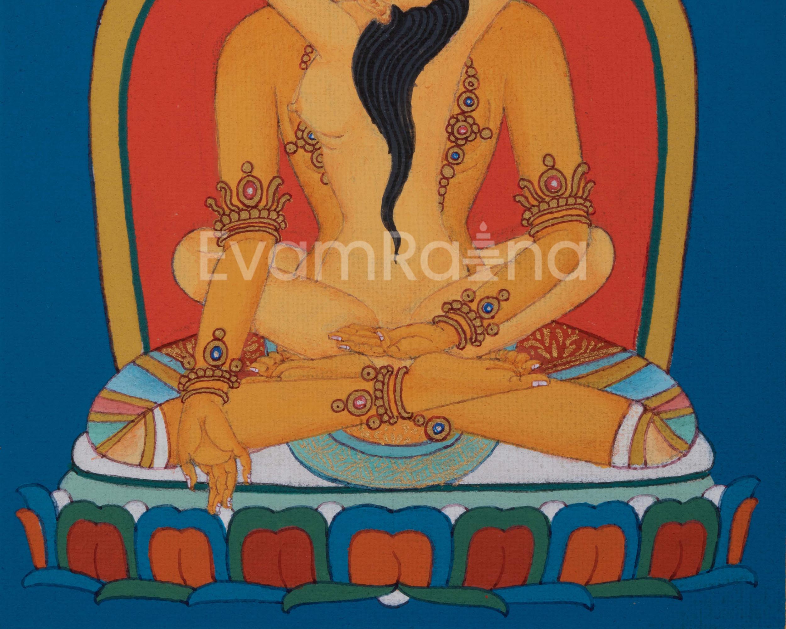 Infinite Abundance with Ratna Sambhava Buddha Print |  A Spiritual Masterpiece|  Enhance Your Spiritual Journey