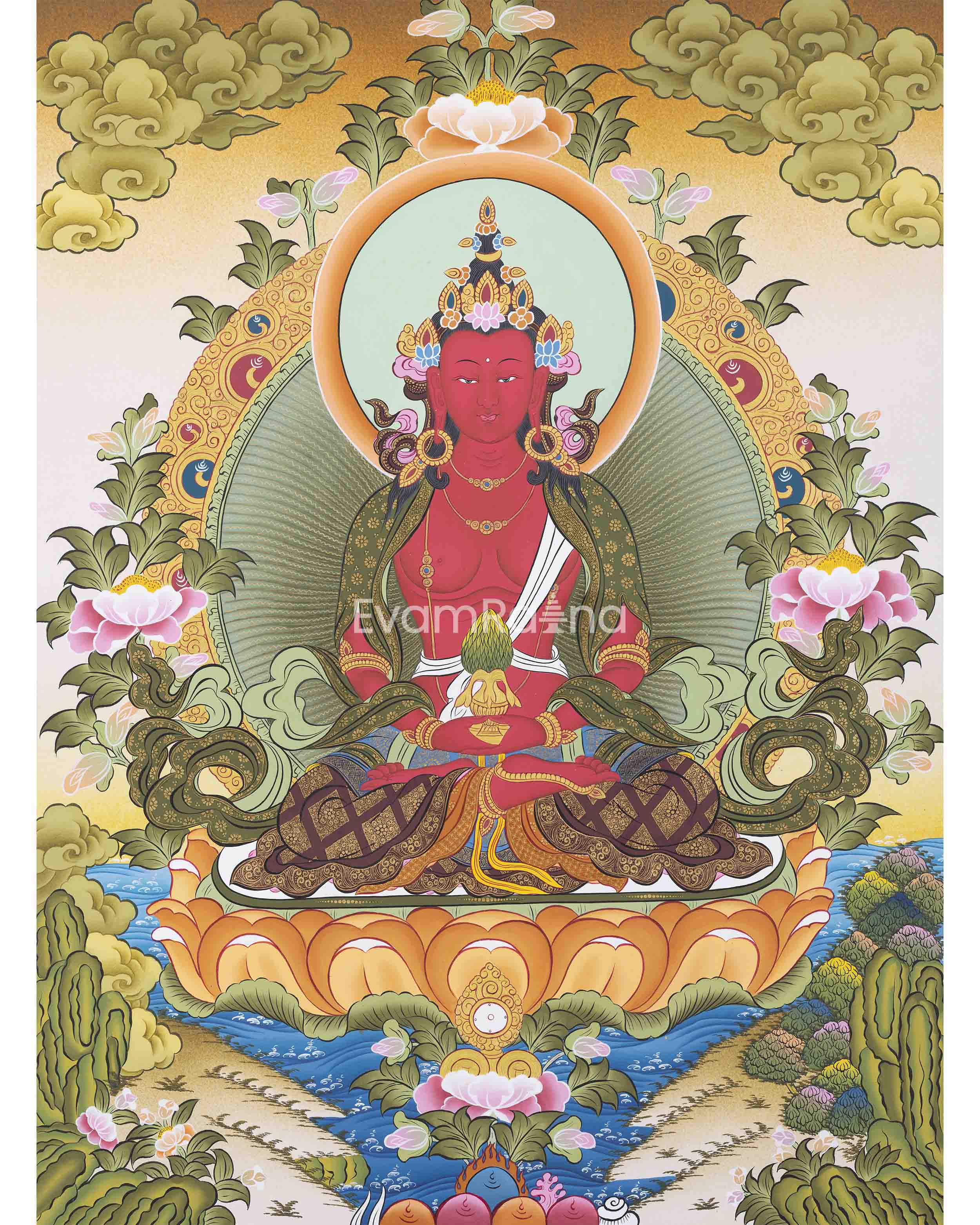 Red Amitayus Buddha
