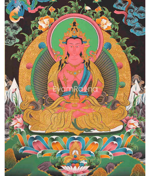 Red Amitayus Buddha Thangka