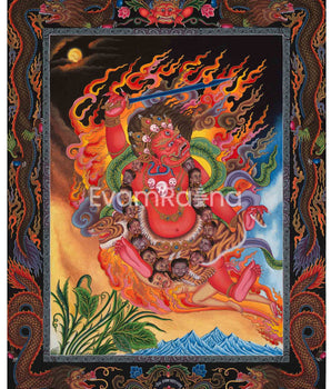 Red Bhairava Mahakala Thangka