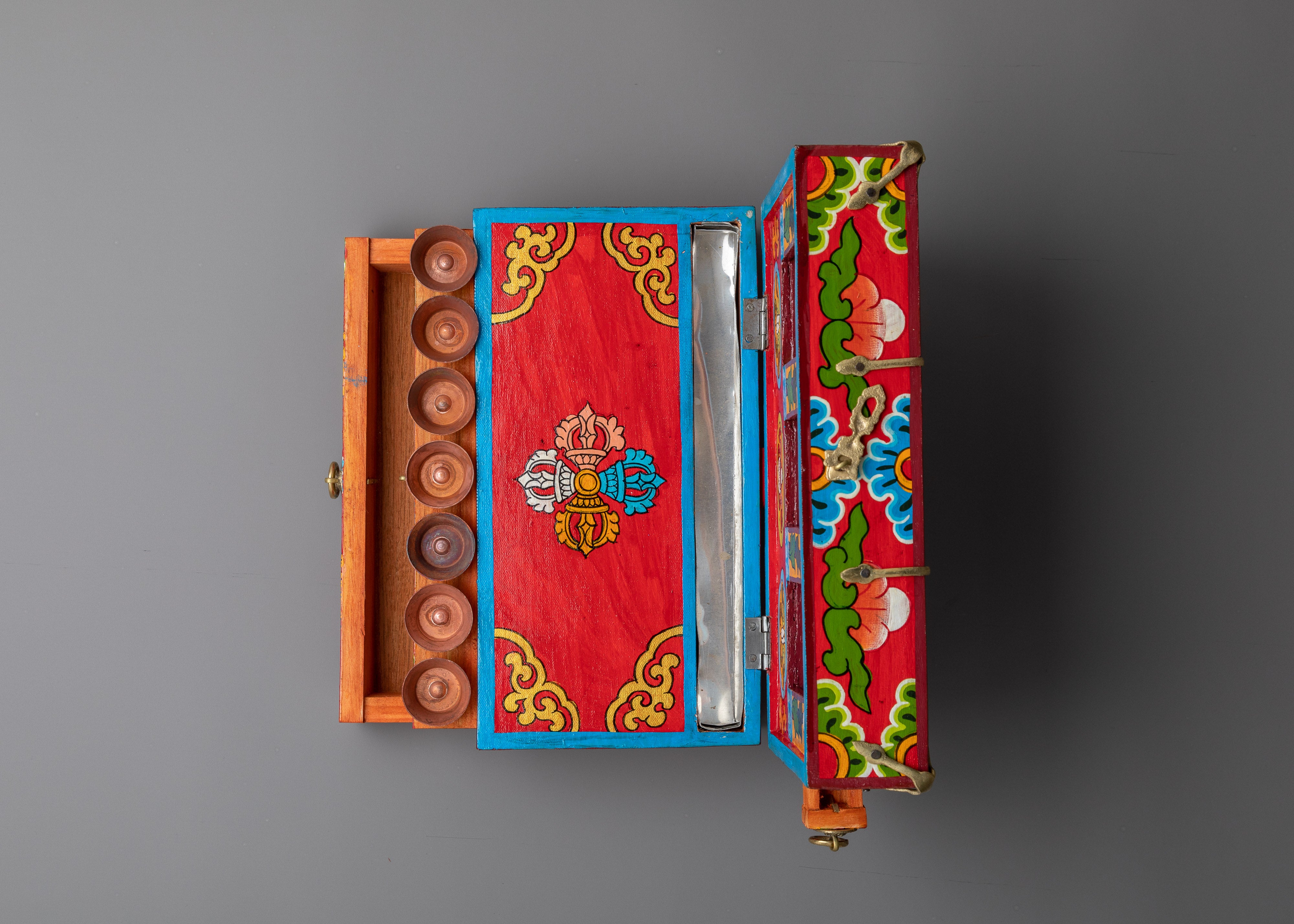 Travelling Altar Box | Buddhist Ritual Objects | Portable Meditation Box