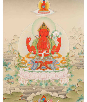 RedChenrezigWithAmitabha
