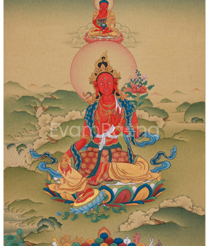 Wish-Fulfilling Red Tara Thangka 
