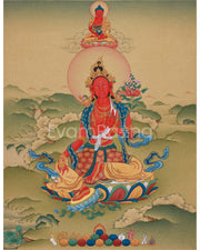 Wish-Fulfilling Red Tara Thangka 