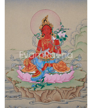 Compact Red Tara Painting 