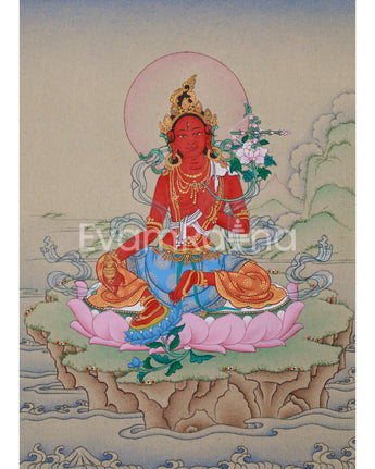 Compact Red Tara Painting 