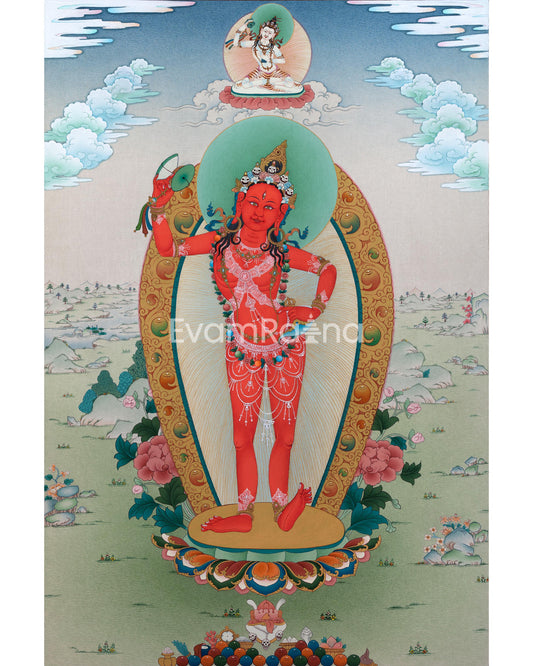 Yumkha Dechen: Queen of Great Bliss Thangka