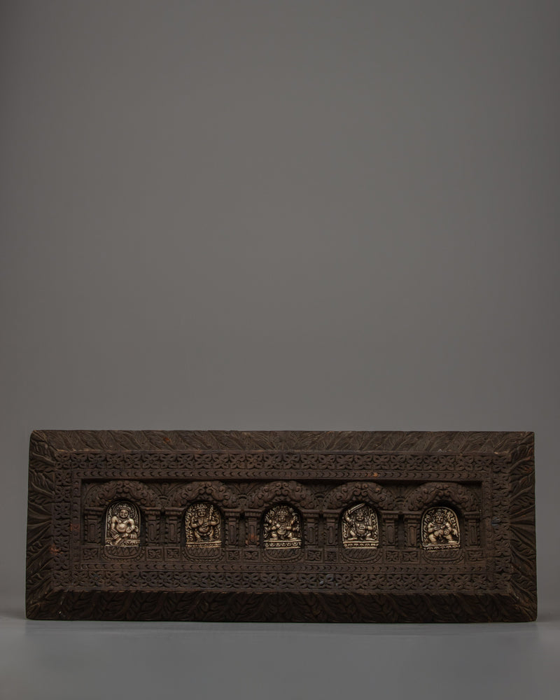 Wooden Tibetan Book Cover