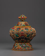 Decorative Dhupur Rice Pot | Spiritual Rice Pot