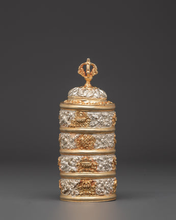 Handcrafted Tibetan Buddhist Rice Pot