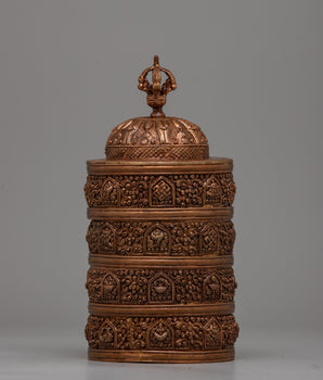 4 Tiered Tibetan Ritual Rice Pot&nbsp;