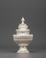 98% Silver Rice Pot for Ritual Offering