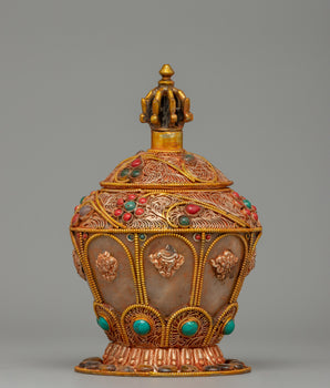 Gold-Plated Offering Vessel for Sacred Spaces