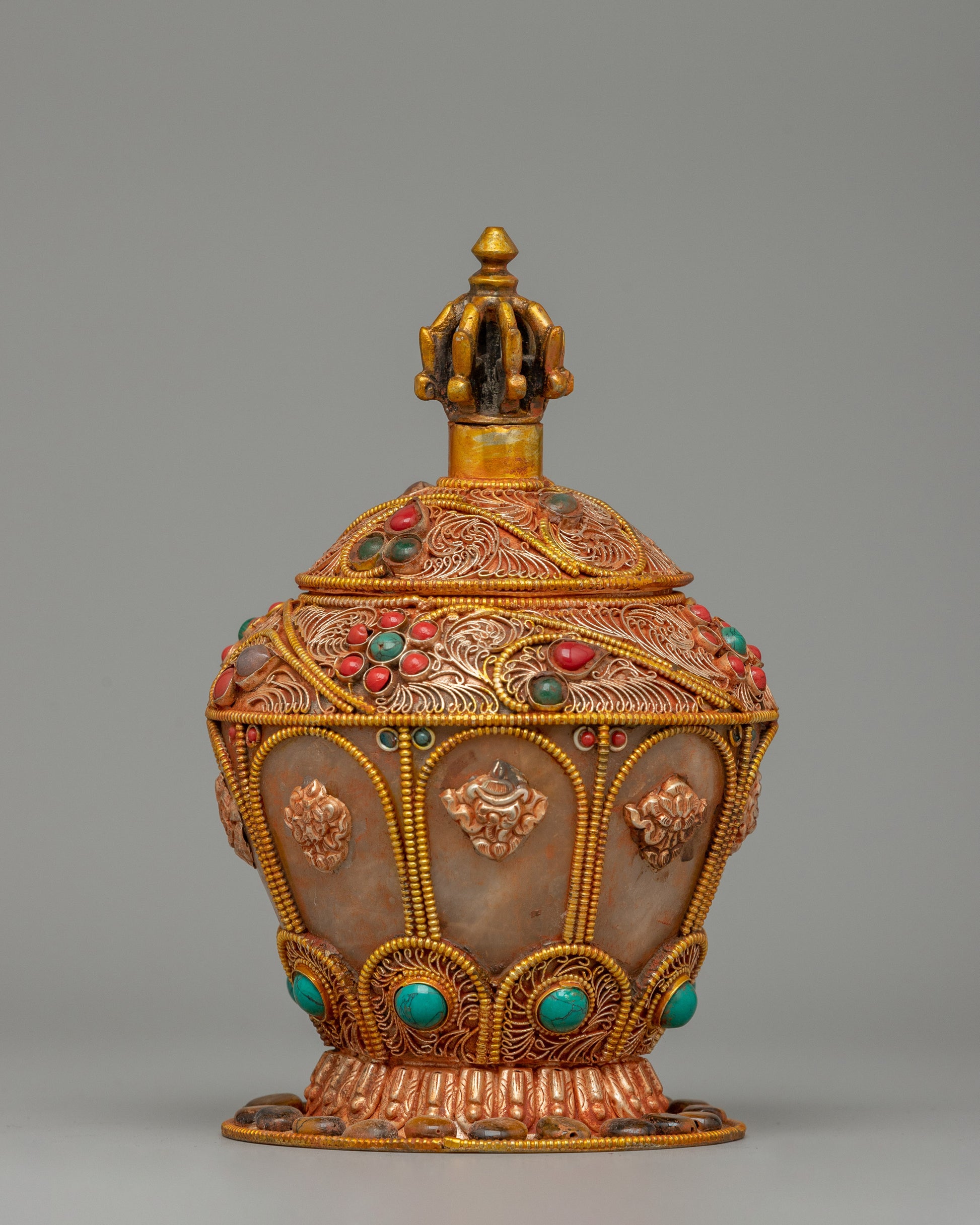 Gold-Plated Offering Vessel for Sacred Spaces