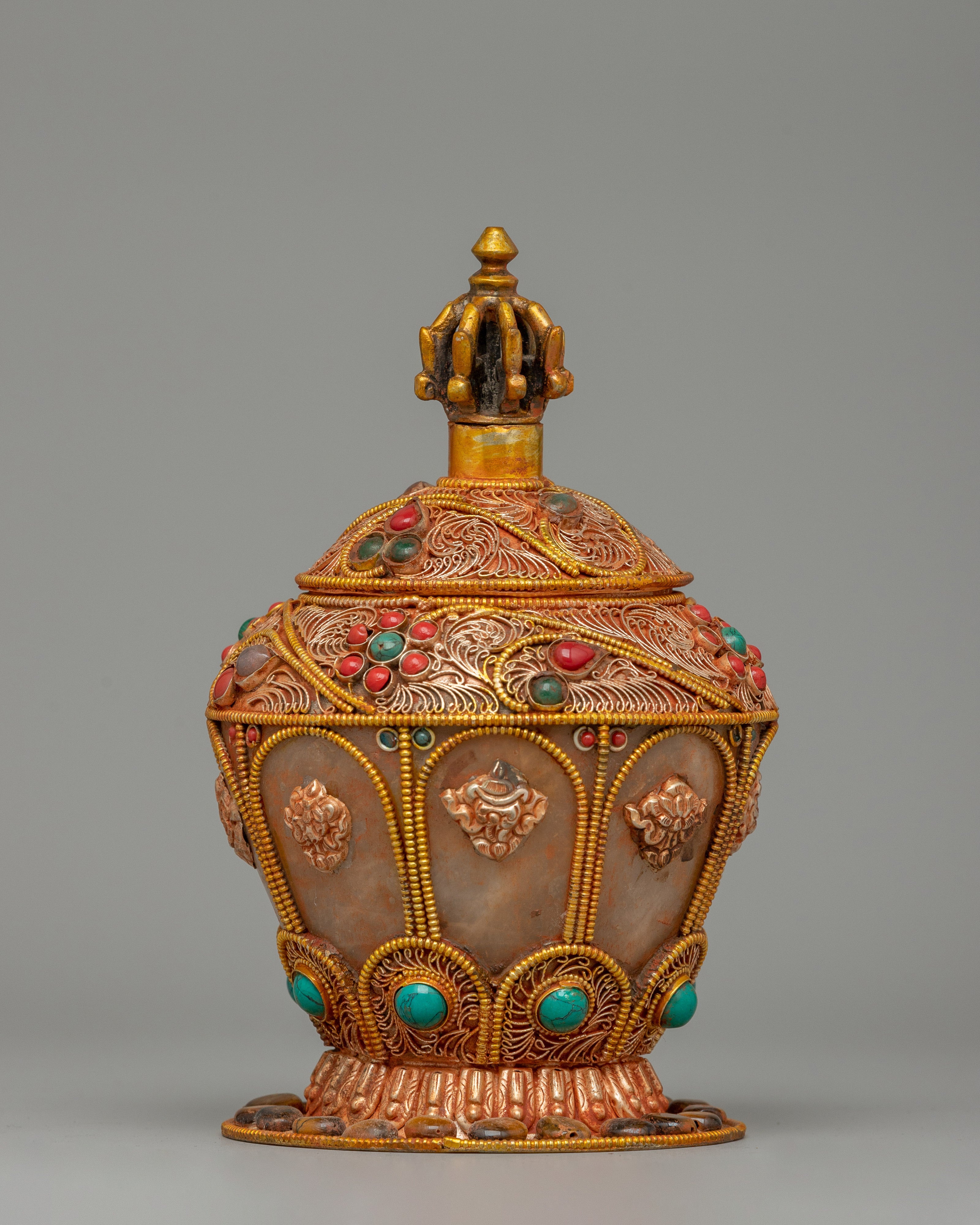 Gold-Plated Offering Vessel for Sacred Spaces