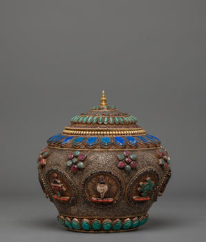 Tibetan Buddhist Dhupur Rice Pot