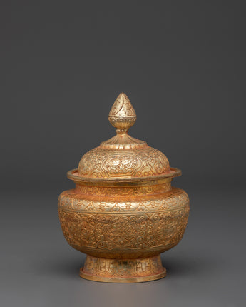 Buddhist rice offering pot