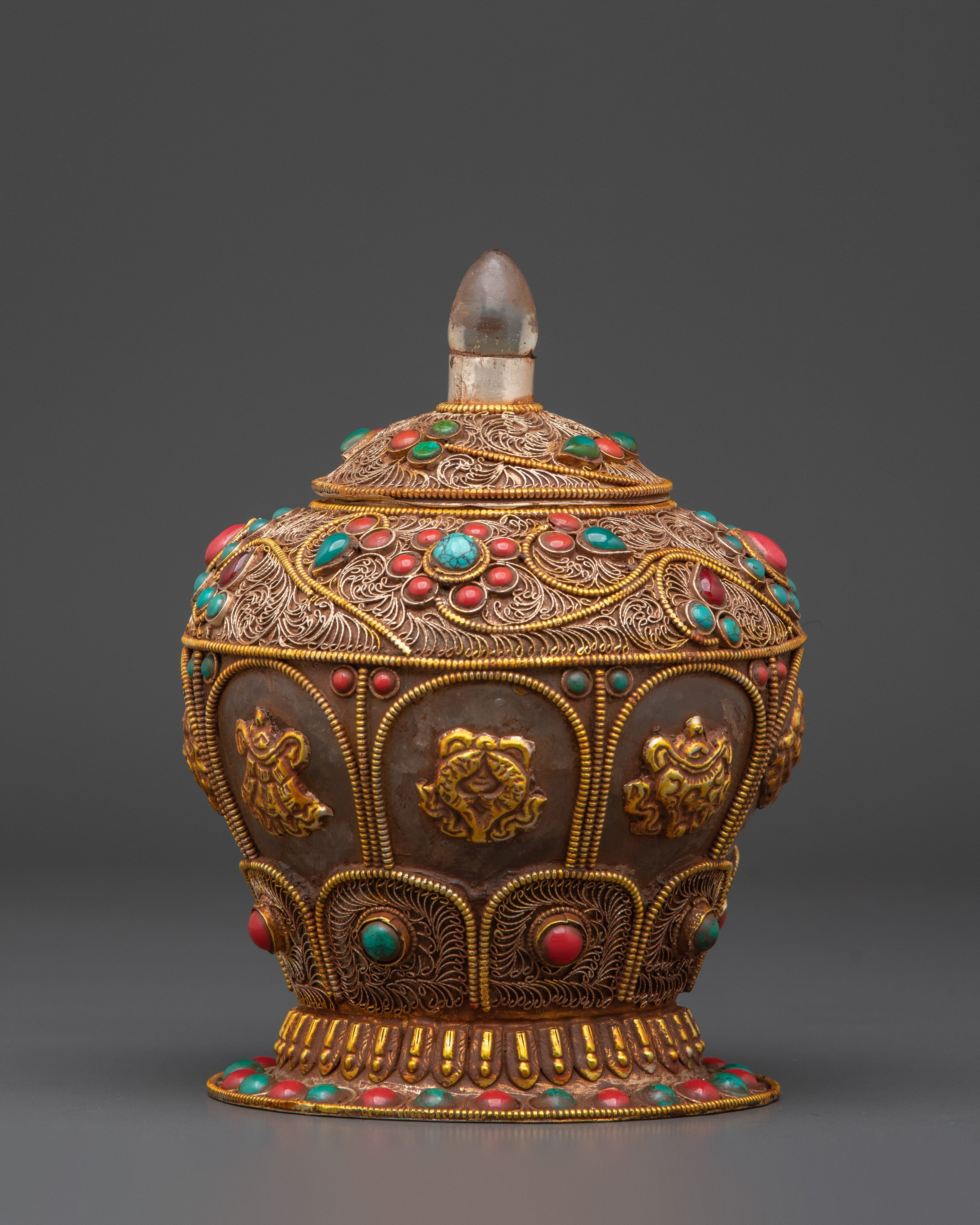 rice-pot-with 8-auspicious-symbol