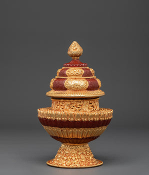 Handmade Tibetan Rice Offering Pot 