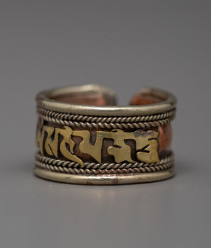 Buddhist Adjustable Ring for Women and Men