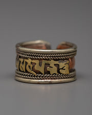 Buddhist Adjustable Ring for Women and Men