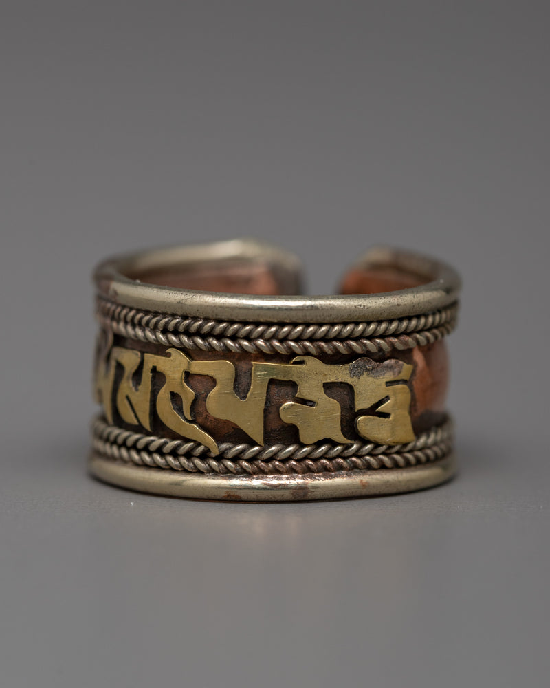 Buddhist Adjustable Ring for Women and Men