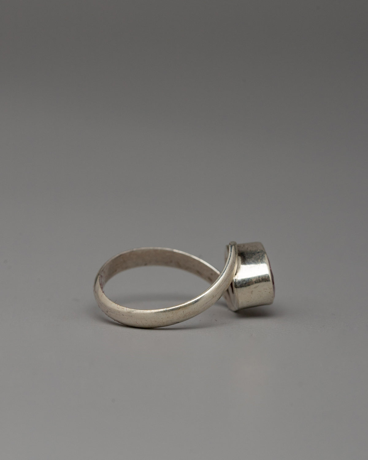 Traditional Tibetan Style Ring | Silver Gemstone Jewelry