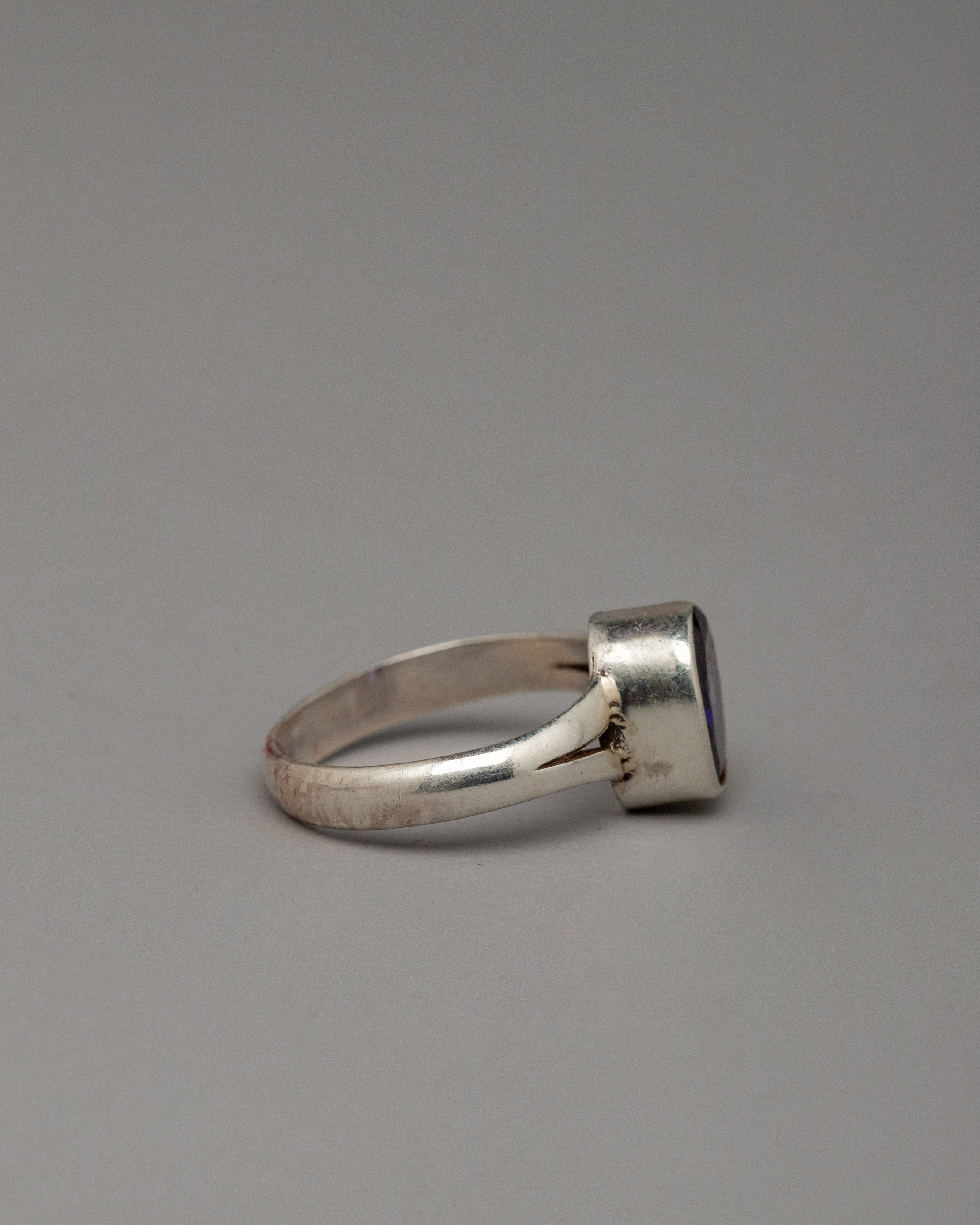 Tibetan Spiritual Ring | Handcrafted Sacred Jewelry