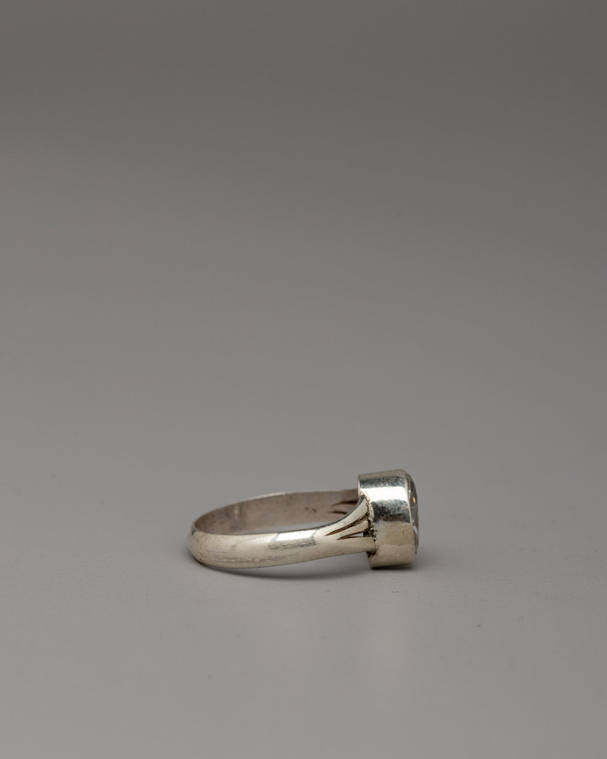 Traditional Gemstone Ring | Silver Stone Setting Jewelry