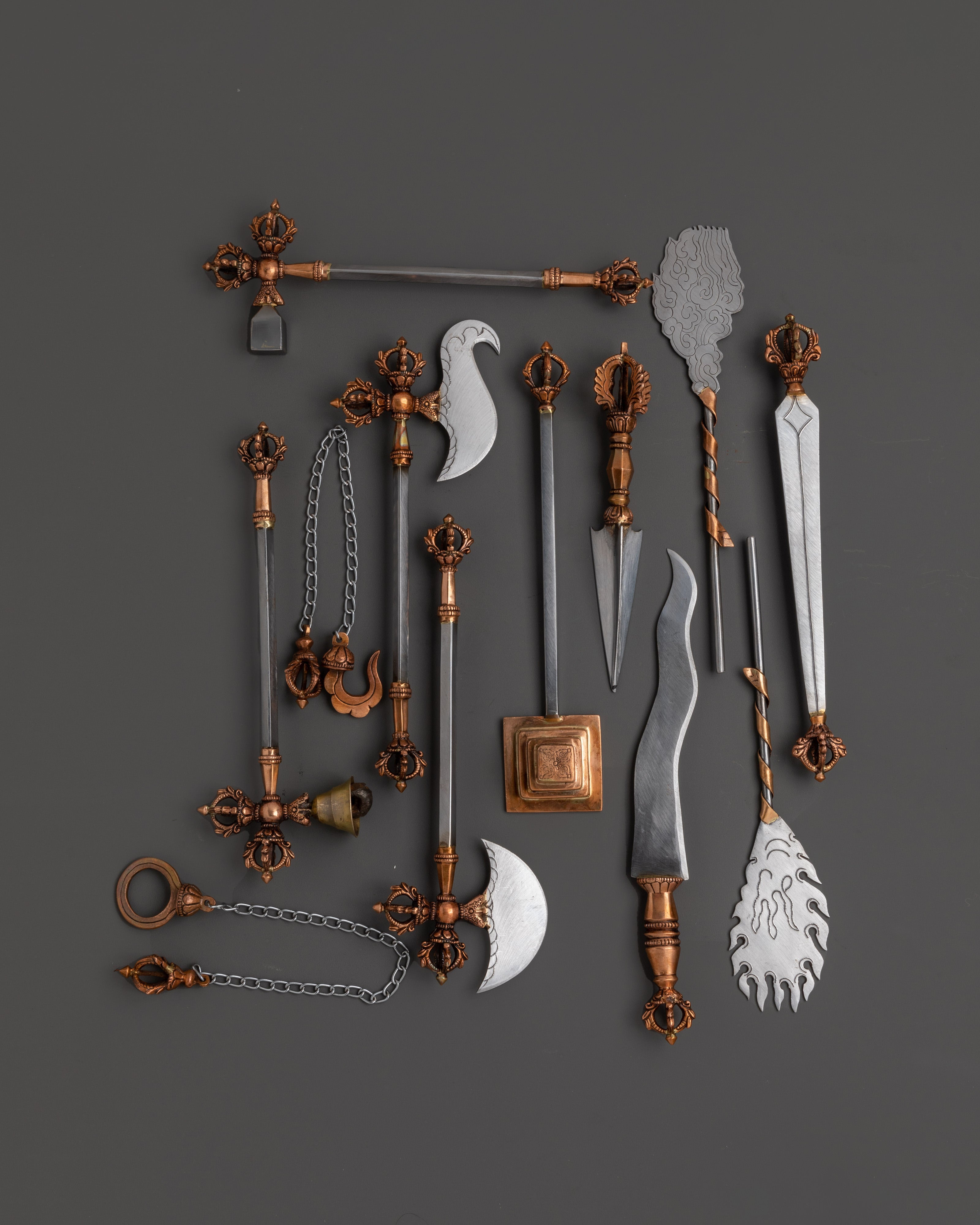 Tibetan Ritual Weapons Set