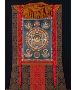 Round Buddhist Mandala Painting